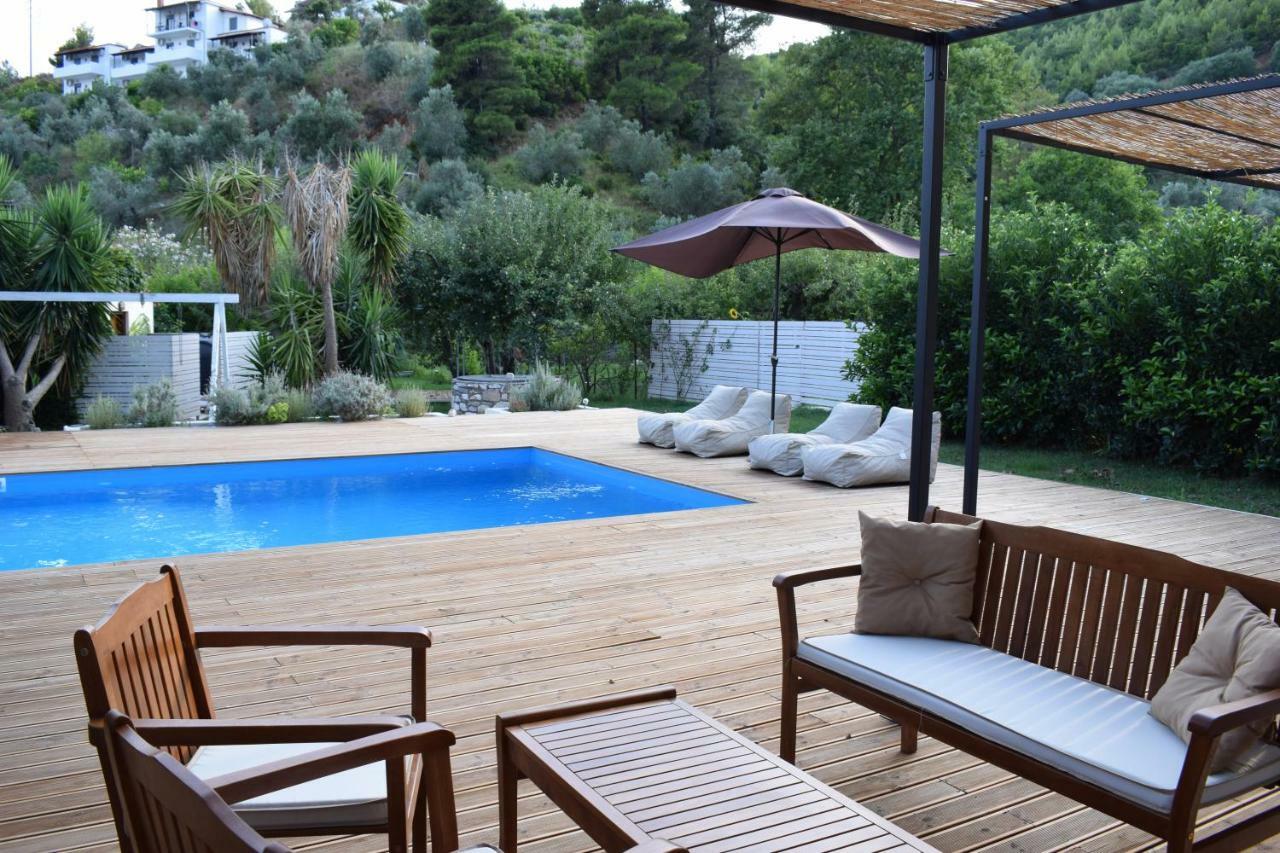 Serenity Luxury Villa, Skiathos 아기아 파라스케비 외부 사진